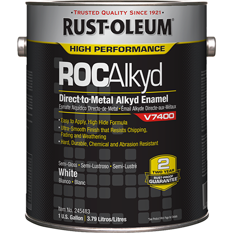 Rust-Oleum&reg; V7400 System 340 VOC DTM Alkyd Enamel - Semi-Gloss White